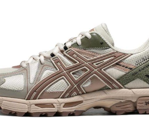 ASICS 젤 Kahana 8 내마모성, 통기성, 좋은 지지력 로우탑 트레일 러닝 러닝 신발 남성 그레이 레드 1011B109-029