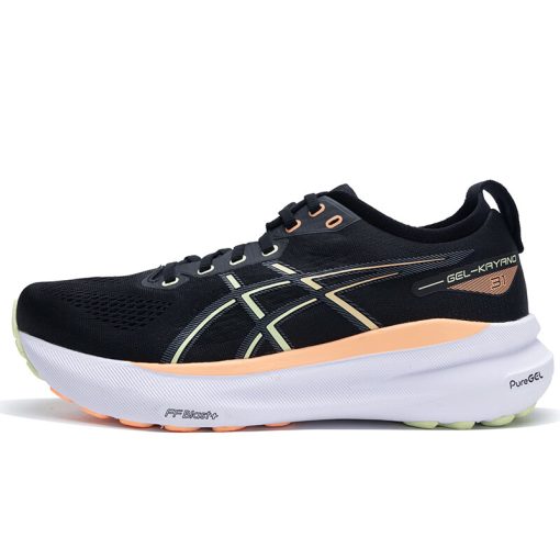 아식스 젤 Kayano 31 쿠셔닝, 내마모성, 통기성 좋은, 지지력, 가벼움 로우탑 러닝 신발 남성 블랙 1011B867-003