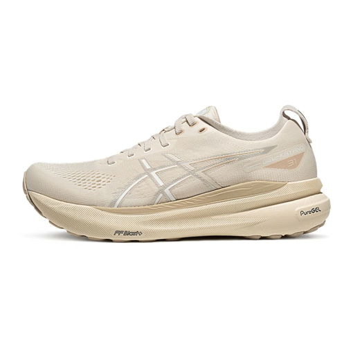 ASICS 젤 Kayano 31 내마모성, 통기성이 좋은 로우탑 마라톤 롱 기장   거리 러닝 러닝 신발 남성 브라운 화이트 1011B995-200