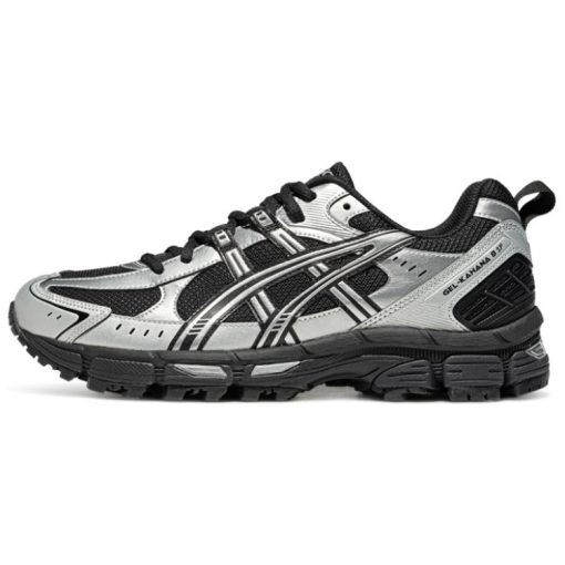 ASICS 젤 Kahana 8 SP 쿠셔닝, 내마모성, 통기성이 좋은 로우탑 캐주얼 단거리 러닝 도시 출근룩 러닝 신발 남성 실버 블랙 1011B998-020