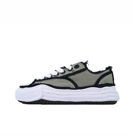 메종 미하라 야스히로 피터슨 OG 솔 OH 캔버스 로우탑 스니커즈 카키 A09FW721-KHAKI