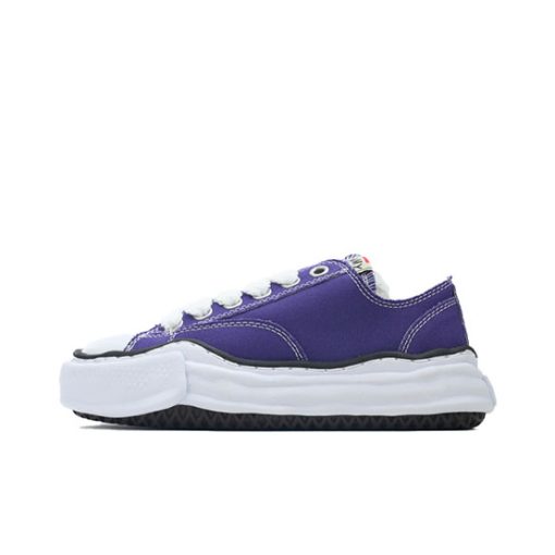 메종 미하라 야스히로 피터슨 OG 솔 캔버스 로우 스니커즈 퍼플 A01FW702-PURPLE