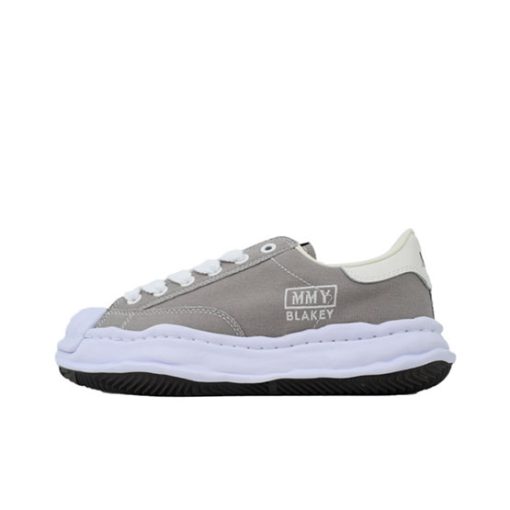 메종 미하라 야스히로 블레이키 OG 솔 캔버스 로우탑 스니커즈 그레이 A08FW735-GRAY