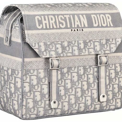 DIOR 캔버스 캔버스 백, 메신저 백, 메신저 백, 어깨 크로스백 일반형 여성 그레이 M1291VRIW-M932