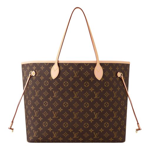 LOUIS VUITTON NEVERFULL 코팅 캔버스 가죽 포함 핸드 백, 숄더 백 L 여성 브라운 M40990