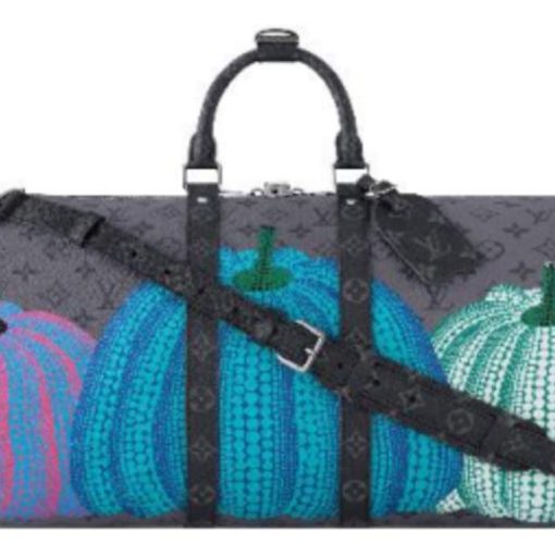 LOUIS VUITTON 야요이 쿠사마, Joint Fund 키폴 코팅 캔버스 가방 레귤러 남성 그레이 M46439