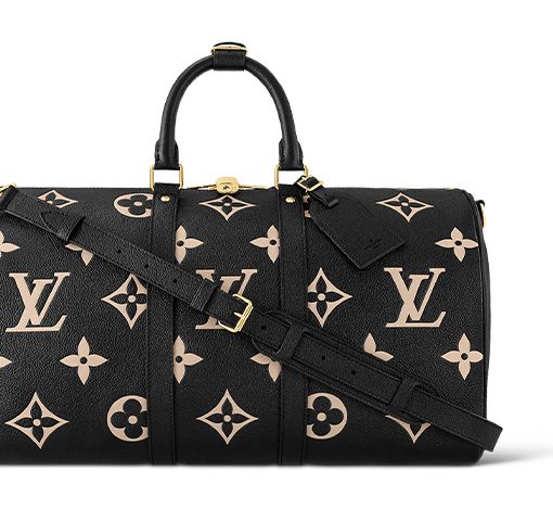 LOUIS VUITTON 키폴 모노그램 Empreinte 가죽 크로스바디백 핸드백, 여행 백 남성 블랙 M46670