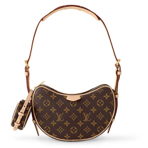 LOUIS VUITTON 캔버스+가죽 핸드 백, 숄더 백 여성 브라운 M46828