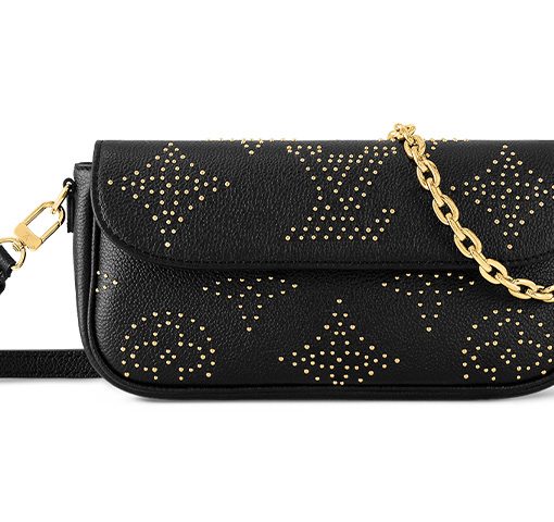 LOUIS VUITTON 곡물 송아지 가죽 크로스백, 숄더 백 여성 블랙 M82653
