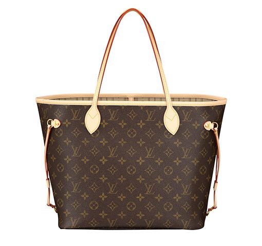 LOUIS VUITTON NEVERFULL 소가죽 콤보 백, 토트 가방, 쇼핑백, 핸드백 M 여성 브라운 P00227