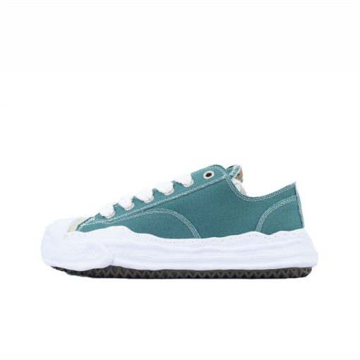 메종 미하라 야스히로 행크 OG 솔 캔버스 로우탑 스니커즈 블루 A05FW702-BLUE