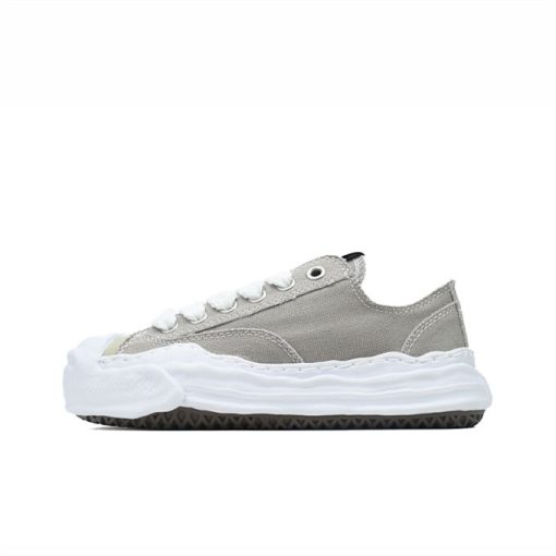메종 미하라 야스히로 행크 OG 솔 캔버스 로우탑 스니커즈 그레이 A05FW702-GRAY